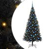 vidaXL Weihnachtsbaum Schwarz 180 cm PVC