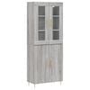 vidaXL Highboard Grau Sonoma 69,5x34x180 cm Holzwerkstoff