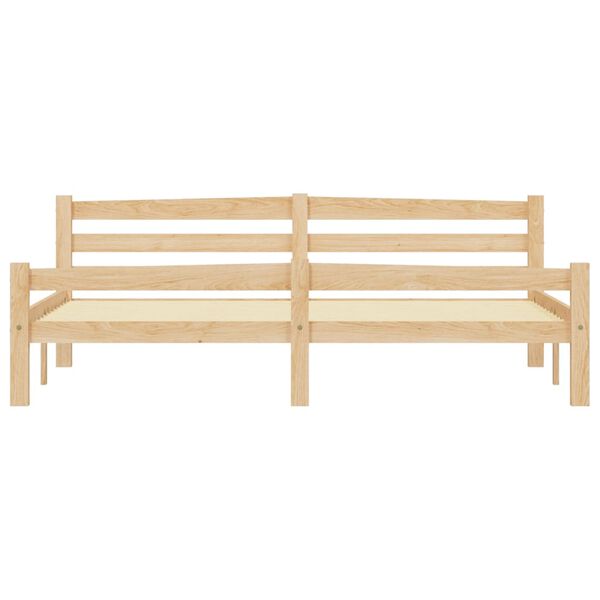 vidaXL Bettgestell mit 2 Schubladen Massivholz Kiefer 180x200 cm