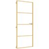 vidaXL Innent&uuml;r Schlank Golden 83x201,5 cm Hartglas und Aluminium