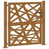 vidaXL Gartentor 100x100 cm Cortenstahl Helles Design