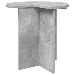 vidaXL Beistelltisch mit Speicher Betongrau &Oslash; 39 x 38 cm Holzwerkstoff