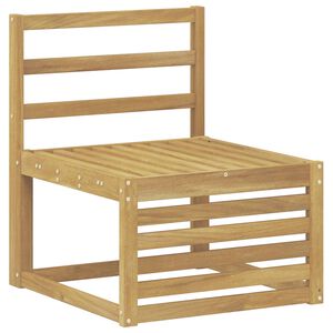 vidaXL Outdoor Mittelsofa Massivholz Akazie Wei&szlig; 63 x 59 x 73 cm