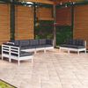 vidaXL 8-tlg. Garten-Lounge-Set mit Kissen Kiefer Massivholz