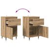 vidaXL Sideboard Artisan-Eiche 40 x 35 x 70 cm Verbundholz und Eisen