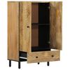 vidaXL Highboard 60x33x100 cm Massivholz Mango