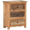 vidaXL Sideboard 60x33x75 cm Akazie und Recyceltes Massivholz