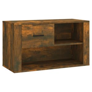 vidaXL Schuhschrank R&auml;uchereiche 80x35x45 cm Holzwerkstoff