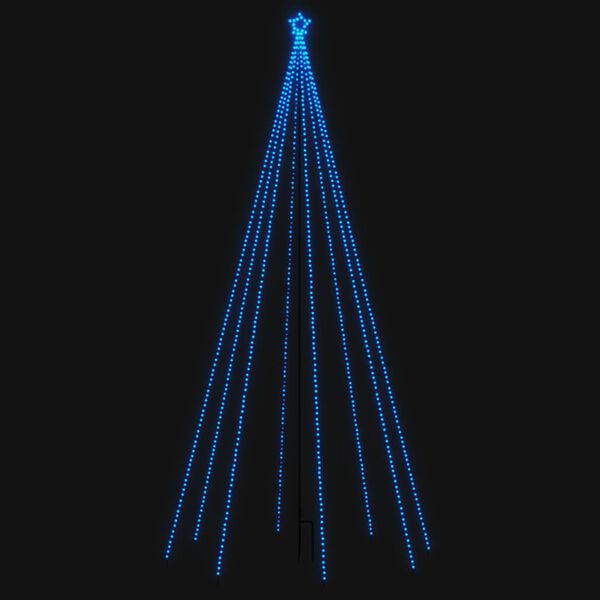 vidaXL LED Weihnachtsbaum Indoor Outdoor 576 LEDs Blau 3,6 m