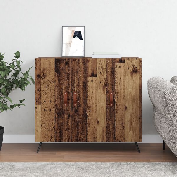 vidaXL Sideboard Altholz 89,5 x 34 x 80 cm Holzwerkstoff