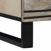 vidaXL Sideboard Weiß 60 x 33.5 x 75 cm Massivholz Mango