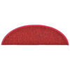 vidaXL Stufenmatten 15 Stk. 56x17x3 cm Rot Halbrund