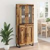 vidaXL Highboard 2 pcs Altholz Holzwerkstoff