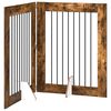 vidaXL Klappbares Hundetor mit St&auml;ndern 2 stk. R&auml;uchereiche 160,5 cm