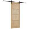 vidaXL Schiebet&uuml;r ORKDAL Natur 83 x 211 cm Massives Kiefernholz