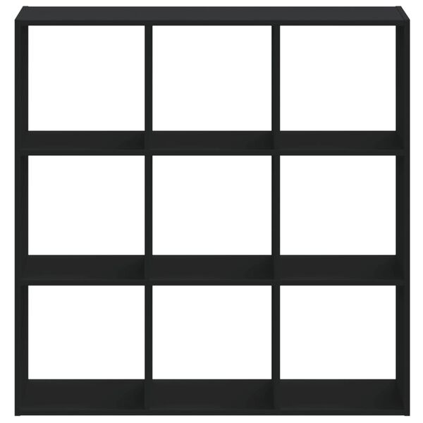 vidaXL Bücherregal Schwarz 102x32x102 cm Holzwerkstoff