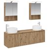 vidaXL Badezimmerschrank-Set 5 stk. Artisan-Eiche Holzwerkstoff
