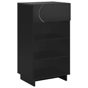 vidaXL Schuhschrank 48 x 38 x 87,5 cm Holzwerkstoff Schwarz