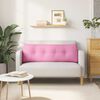 vidaXL R&uuml;cken Kissen Rosa 140 x 24 x 50 cm Stoff