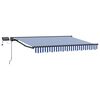 vidaXL Manueller Markisenrahmen mit LEDs 3,5 x 2 m