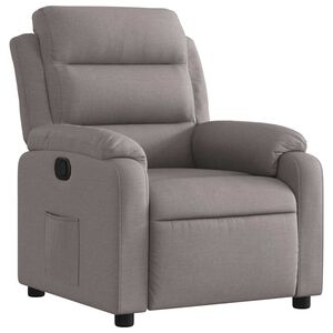 vidaXL Relaxsessel Taupe Stoff