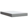 vidaXL Boxspringbett mit Matratze Hellgrau 120x200 cm Stoff