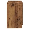 vidaXL Badezimmerschrank mit T&uuml;r Altholz 78 x 37 x 59 cm Holzwerkstoff