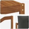vidaXL Outdoor-Sofagarnitur mit Kissen 7 pcs Natur und Anthrazit