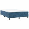 vidaXL Boxspringbettgestell Dunkelblau 140x190 cm Samt