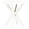 vidaXL Bistrotisch Wei&szlig; &Oslash;70 cm Kunststoff