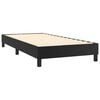 vidaXL Boxspringbett mit Matratze & LED Schwarz 90x190 cm Kunstleder