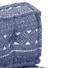 vidaXL Pouf Indigo Stoff