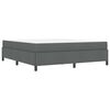 vidaXL Boxspringbett Dunkelgrau 180 x 200 cm Stoff