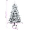 vidaXL Künstlicher klappbarer Weihnachtsbaum Grün 120 cm PE und PVC