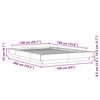 vidaXL Bettgestell Betongrau 140x190 cm Holzwerkstoff