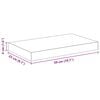 vidaXL Schweberegale 4 Stk. Eichen-Optik und Wei&szlig; 50x23x3,8 cm MDF