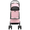 vidaXL Faltbarer Haustierwagen Rosa 81 x 47 x 99 cm Polyester