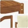 vidaXL Outdoor-Sofagarnitur mit Kissen 7 pcs Natur und Creme