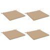 vidaXL 4-teilige Sitzkissen SOEST 4 stk. 100 % Polyester Sand