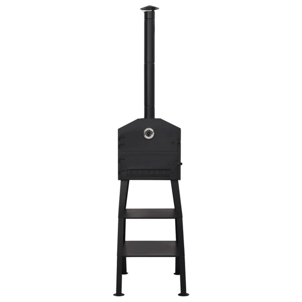 vidaXL Outdoor-Pizzaofen Holzkohle mit 2 Schamottesteinen