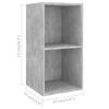 vidaXL 3-tlg. TV-Schrank-Set Betongrau Holzwerkstoff