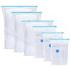 vidaXL Aufbewahrungstaschen 15 pcs Transparent und Blau 130 x 100 cm