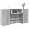 vidaXL Empfangstheke Grau Sonoma 200x50x103,5 cm Holzwerkstoff