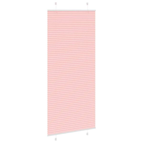vidaXL Plissee Rosa 85x200 cm Stoffbreite 84,4 cm Polyester