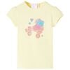 vidaXL Kinder-T-Shirt Zartgelb 92