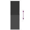 vidaXL Verdunkelungsrollo Schwarz 45x175 cm Stoffbreite 40,7 cm