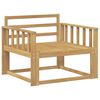 vidaXL Outdoor Mittelsofa Massivholz Akazie Wei&szlig;