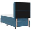 vidaXL Boxspringbett mit Matratze mit LED Blau 90 x 190 cm Samt