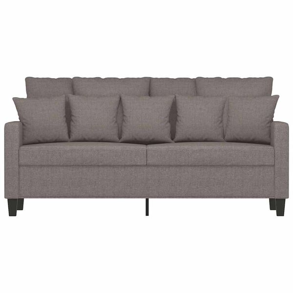 vidaXL 2-Sitzer-Sofa Taupe 140 cm Stoff