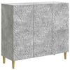 vidaXL Sideboard Betongrau 89 x 34,5 x 80 cm Holzwerkstoff